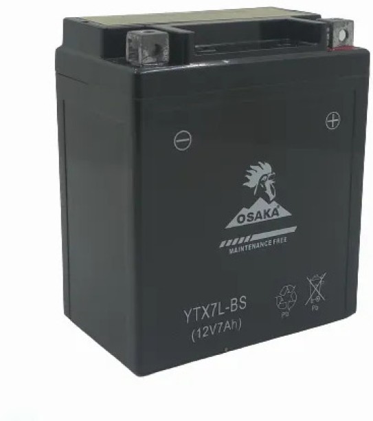 0SAKA YTX7L-BS 7 Ah Battery for Bike