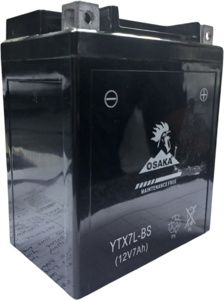 osaka YTX7L-BS 7 Ah Battery for Bike