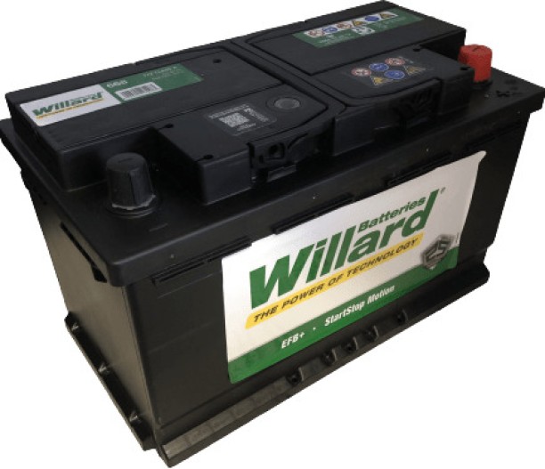 Willard 668W 80 Ah Battery for Car