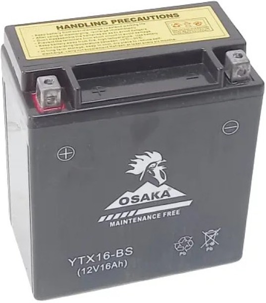 OSAKA YTX16-BS 16 Ah Battery for Car & Bike