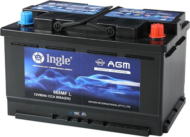 Ingle 668 MFL AGM Car Battery 80 Ah Battery for All Vehicles