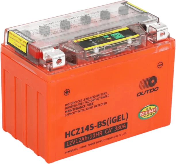 Outdo HCZ14S-BS(IGEL) 12 Ah Battery for Bike
