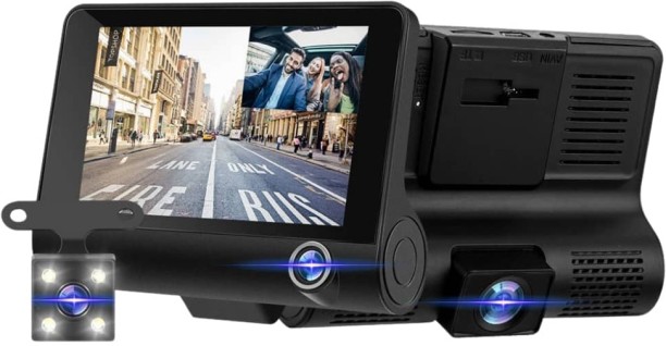 Generic 6988888800935 Triple-Lens Rear and Dash Vehicle Camera System