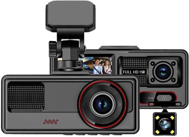 marevic Car dash recorder front and rear three-lens recorder wifi high-definition night vision car recorder Vehicle Camera System