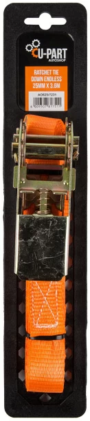 U-Part Tie Down Ratchet Endless 25mm 3.6m Vehicle Cargo Net