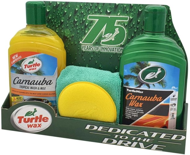 Turtle Wax Carnuaba Shampoo Vehicle Cleaning Combo for Car