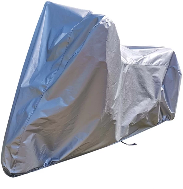 Mix Box Bike Universal For Autorickshaw Silver Weatherproof Motorcycle Bike Cover