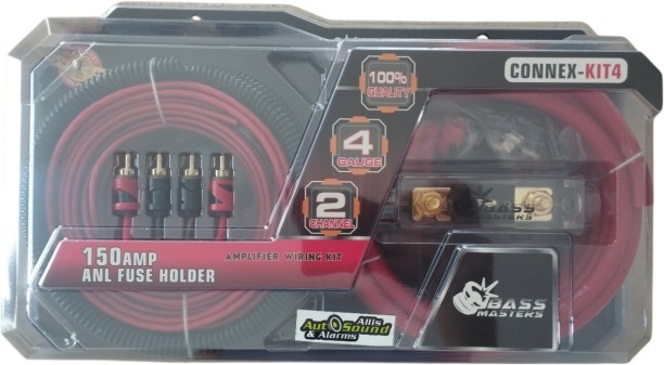 Bassmasters Connex-Kit4 Amplifier Wiring Kit 4 Guage Hardwire Kit