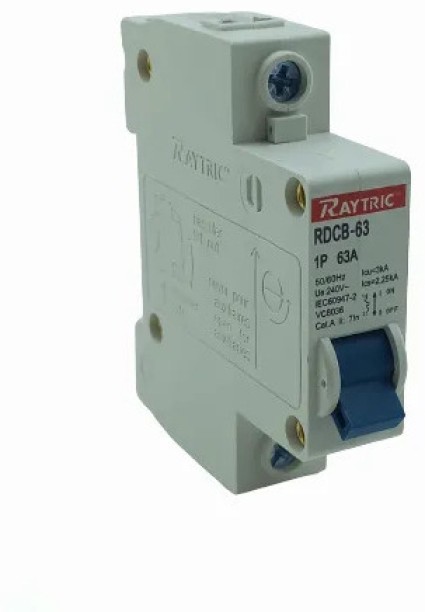 Raytric AC Circuit Breaker Din 63 Amp Single Pole Hardwire Kit