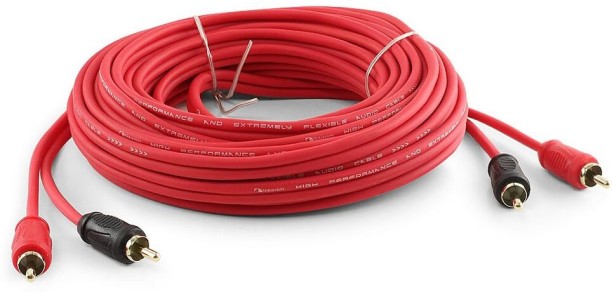 Nakamichi Audio Adapter 8 m 1 x NK-RCP8 Stereo RCA Male to Stereo RCA Male OFC Cables- 8M