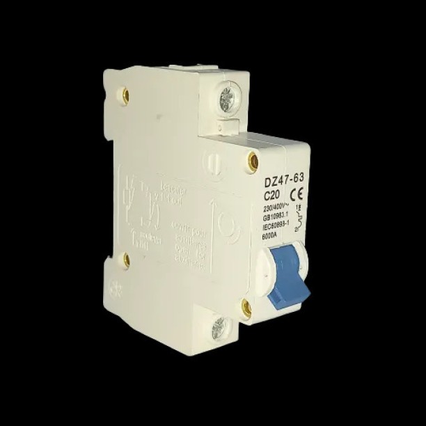 Protection AC Circuit Breaker Din 20 Amp Single Pole Hardwire Kit