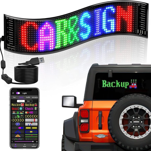Milky Way The Bluetooth LED light windshield can be programmed and customized for display Wiring Harness