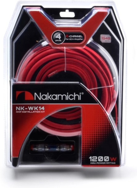 Nakamichi NK-WK14 Wiring Kit 4 Gauge 2-Channel Hardwire Kit