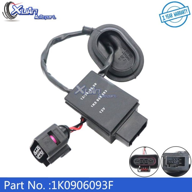 Huanix Car 1K0906093F Oil Fuel Pump Control Module Unit For Audi A3 For Volkswagen CC Eos Beetle GTI Golf Passat 1K0906093E 1T0906093G~13080 Ignition Module Steel