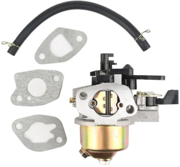 Huanix Portable Carburetor Carburetor Kit with 3 Gaskets and Exhaust Line for Honda Gx160 Gx200 5.5 6.5 HP 168F Engine Metal Mounting Hole~0210 Ignition Module Steel