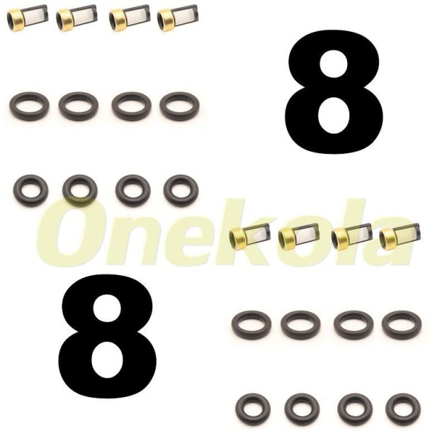 Huanix Fuel Injector Service Repair Kit Filters, Rings, Seals, Gaskets for BMW 320i 325i 325ci E46 M54 1427240 13537546244 13537546245~16737 Mechanical Fuel Pump