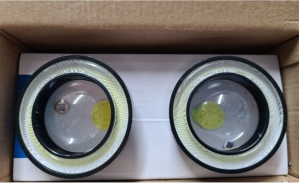 Carcob XL-666 High Intensity LED Fog Angel Eyes Lamp Set Fog Lamp Universal LED (12 V, 20 W)