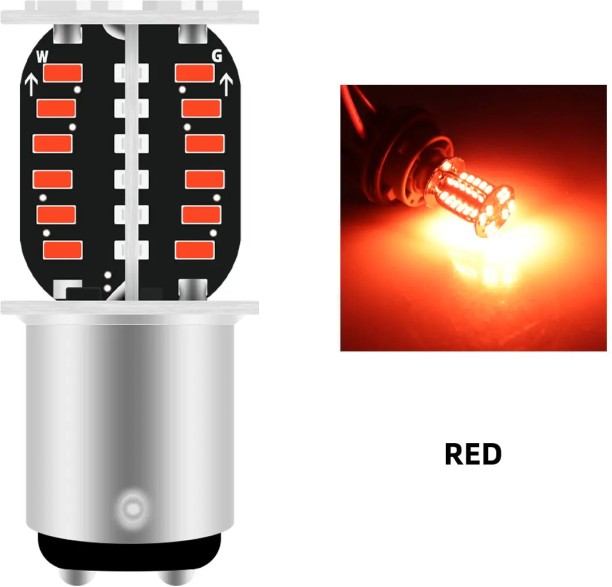 Maxpower 1157 red x10 Back Up Lamp Car LED for Harley (12 V, 1 W)