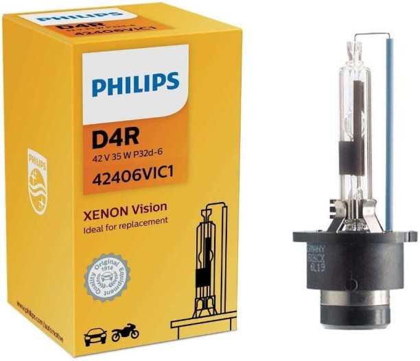 Philips D4R Vision 42406VIC1 Each Headlight Car, Motorbike, Truck Xenon for TOYOTA, FORD, ISUZU, SUZUKI, VW, OPEL, MAHINDRA, RENAULT, NISSAN, BMW, MERCEDES, audi (42 V, 35 W)