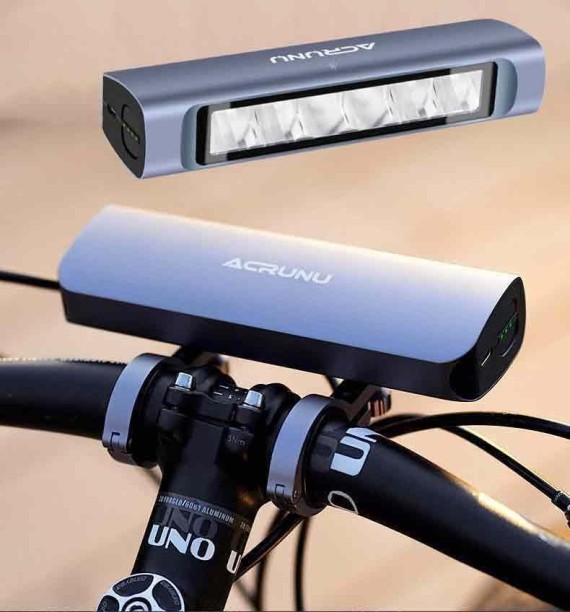 acrunu Bicycle headlight Headlight 1 LED for 1 (10 V, 10 W)