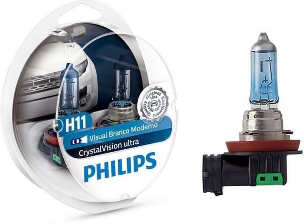 Philips H11 CrystalVision ULTRA 12362CVUSM Headlight Car, Motorbike, Truck Halogen for TOYOTA, FORD, ISUZU, SUZUKI, VW, OPEL, MAHINDRA, RENAULT, NISSAN, BMW, MERCEDES, audi (12 V, 55 W)