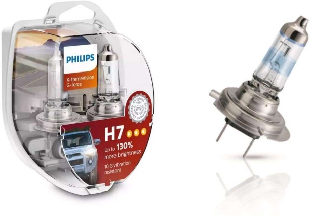 Philips H7 XtremeVision G-FORCE 12972XVGS2 Headlight Car, Motorbike, Truck Halogen for TOYOTA, FORD, ISUZU, SUZUKI, VW, OPEL, MAHINDRA, RENAULT, NISSAN, BMW, MERCEDES, audi (12 V, 55 W)