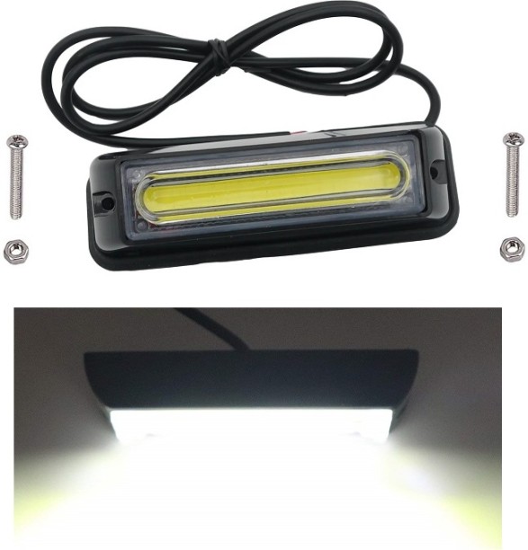 Royal Emperor Cool White Strobe Flash Cluster COB LED Side Marker, Grille Light, Bumper Light, Running Board Light Side Marker, Back Up Lamp, Fog Lamp All Types 12V or 24V LED for All Types 12V or 24V (12.24 V, 12 W)