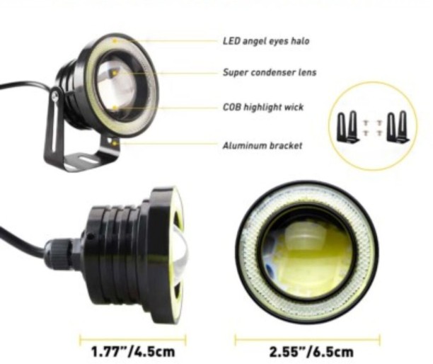 Carcob Angel Eyes Fog Lamp NA LED for NA (12 V, 30 W)