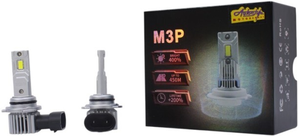 AutoStyle M3P 9006 LED Headlight Bulb – 6000K, 400% Brighter, IP67, Cooling Fan System Headlight ‎ LED for ‎ (12 V, 60 W)