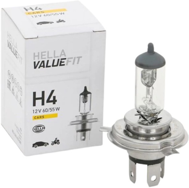 Hella Valuefit H4 Headlight Bulb Halogen for Halogen Headlights (12 V, 60 W)
