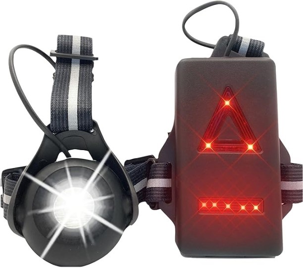 Aerbes AB-TD15 Adjustable Running Chest Strap Light Reflector 500lm Front Light 10W Dash Light Bicycle LED for Bicycle (0 V, 0 W)