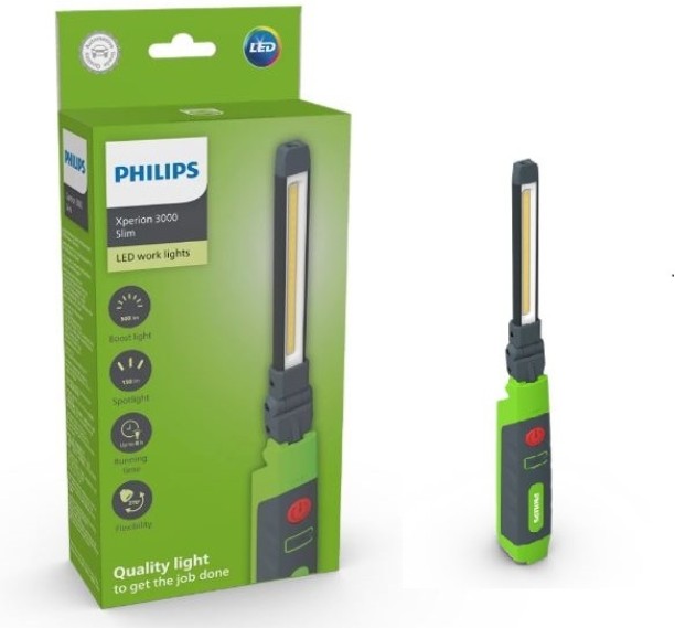 Philips LED Xperion3000 Slim-Flip Workshop Lamp Torch