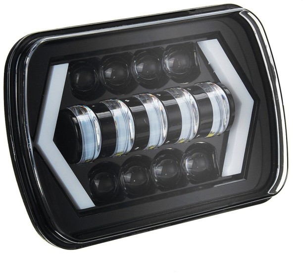 lilhe 7 x5inch LED Headlight with DRL Headlight CAR LED for NA (12 V, 0 W)