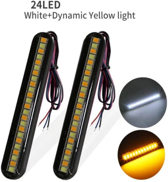 Maxpower 2pcs white amber Back Up Lamp Car LED for 2PCS (12 V, 1 W)