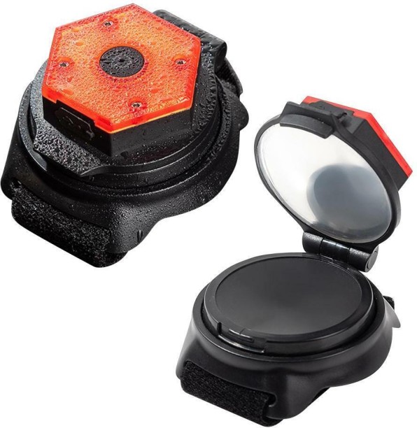 Aerbes AB-ZX14 Bicycle Rearview Mirror Warning Light With Mirror Indicator Light NA LED for NA (0 V, 0 W)