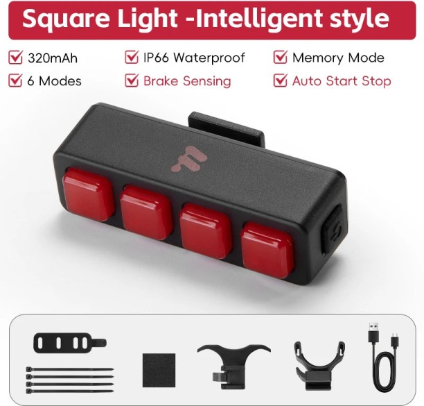 Maxpower Square-4 Smart Back Up Lamp bike LED for KAWASAKI (12 V, 1 W)