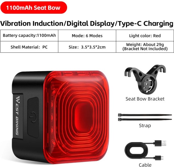 Maxpower 1100mAh Seat Bow Back Up Lamp Car LED for CB (12 V, 1 W)