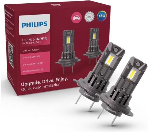 Philips H7, H18 UltinonAccess Pro2500 11972U2500CX Headlight Car, Motorbike, Truck LED for TOYOTA, FORD, ISUZU, SUZUKI, VW, OPEL, MAHINDRA, RENAULT, NISSAN, BMW, MERCEDES, audi (12 V, 16 W)