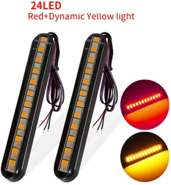 Maxpower 2PCS Red Yellow Back Up Lamp Car LED for YAMAHA (12 V, 1 W)