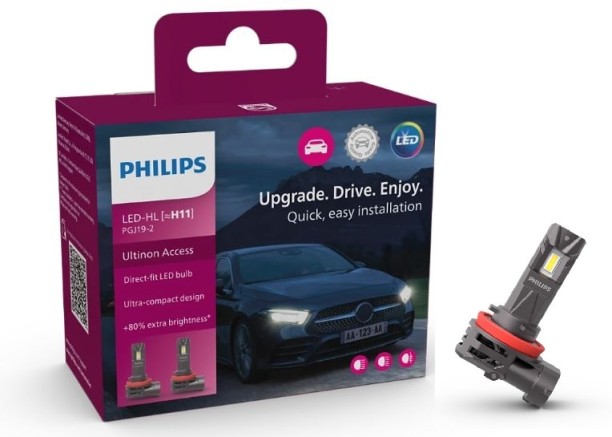 Philips H11 UltinonAccess Pro2500 11362U2500CX Headlight Car, Motorbike, Truck LED for TOYOTA, FORD, ISUZU, SUZUKI, VW, OPEL, MAHINDRA, RENAULT, NISSAN, BMW, MERCEDES, audi (12 V, 20 W)