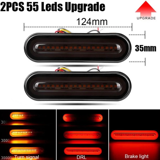 Maxpower 2pcs 55LEDS Upgrade Back Up Lamp bike LED for Yamaha (12 V, 1 W)