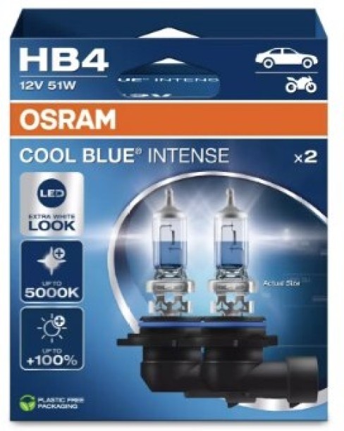 Osram Cool Blue Intense HB4 Headlight Bulb Halogen for Halogen Headlights (12 V, 51 W)