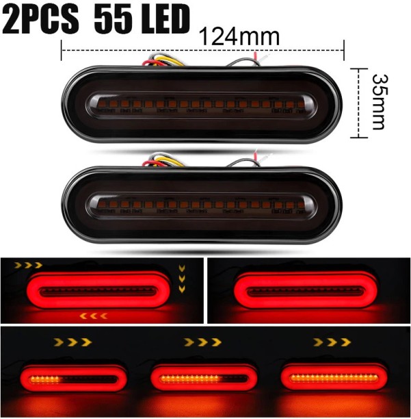 Maxpower 2pcs 55LED Back Up Lamp Car LED for Kawasaki (12 V, 1 W)