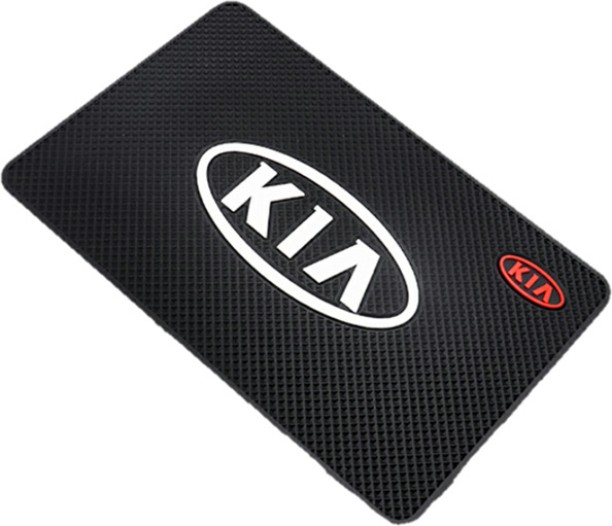 Gadgetgyz Rubber Standard Mat For  Gadgetgyz Car Dashboard Silicone Mat with Car Logo - KIA