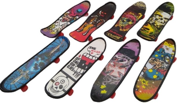 Umlozi Finger Skateboards - 10cm - Set of 8 Assorted - Fidget Toys