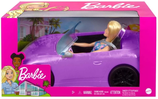 Barbie Blonde Hair Doll & Convertible