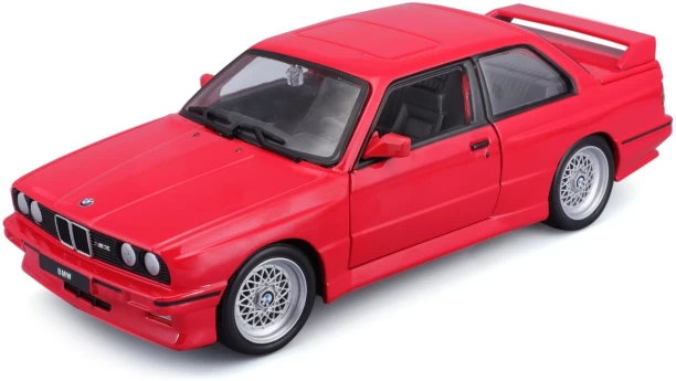 Bburago 1/24 BMW M3 E30 1988 (19cm long) - Red