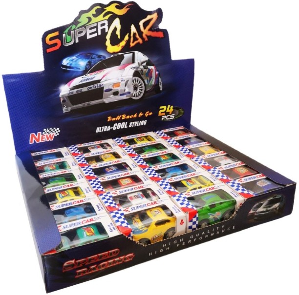 Umlozi Mini Pull-Back Toy Cars - Pack Of 24 Individually Boxed