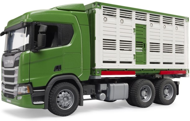 Bruder Scania Super 560R Cattle truck with one cow (54cm Long)