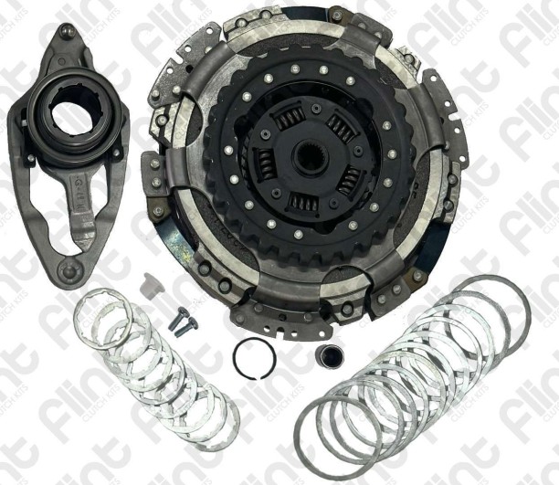 FLINT CLK1200DCT(WDCT42102000) DCT Kit - Dry Clutch Audi A1 1.0T 1.4T 11-Golf-6/7 1.4T 1.6 DSG 09-, Jetta-6/7 1.2 1.4 TSI DSG 11-, Touran-21.4 TSI MPV 10- Metal for  DCT Dry Clutch Audi A1 1.0T/1.4T 2011+::DCT Dry Clutch Golf6/Golf7 1.4T/1.6 DSG 2009+::DCT Dry Clutch Jetta6/Jetta7 1.2/1.4TSi DSG 2011+::DCT Dry Clutch VW Touran 1.4TSi MP4 2010- Clutch Repair Kit for  Car